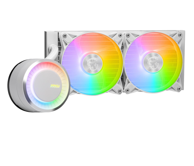MSI MAG Core Liquid E240 White 2x120mm - 1179622 - zdjęcie